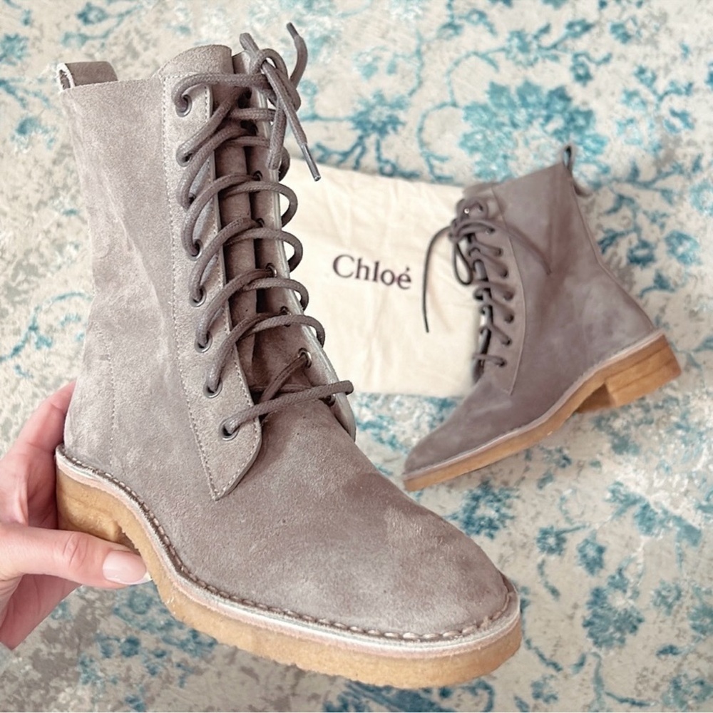 Chloe Edith Lace Up Boots 38 (7)